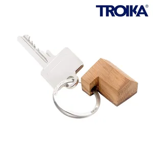 Portachiavi e Moschettoni in Legno Personalizzati Baumhaus, Gadget Promozionali su Misura - Product Image 1