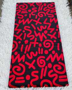 Tela de algodón con estampado de cera de inspiración africana Premium para ropa de mujer, accesorios y artesanías Libia - Product Image 3