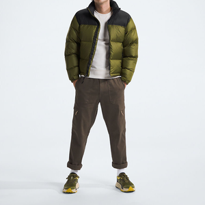 Chaqueta acolchada informal a prueba de viento para hombre personalizada al por mayor, chaqueta bomber con capucha con estampado tejido de color sólido grueso cálido para invierno 20 - Product Image 2