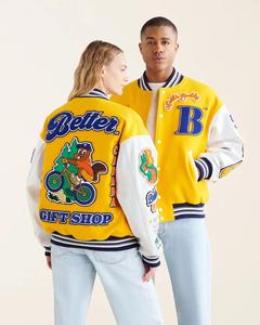 Chaquetas Varsity Personalizadas con Logotipo, Cuello Alto, para Hombre, Impermeables, Resistentes al Viento, 100% Poliéster, Chaquetas de Invierno de Marca - Product Image 6