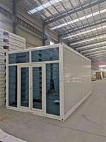 Maison en conteneur pliable préfabriquée de 20 pieds, facile à installer, camp de réfugiés pliable, abri temporaire, bureau à utiliser comme chambre à coucher