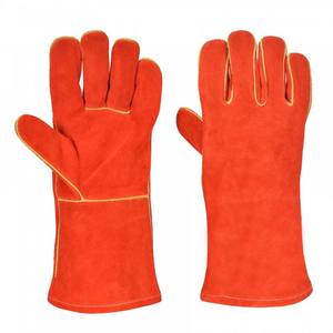 Gants pour hommes de qualité supérieure prix d'usine gant de barbecue résistant à la chaleur et au feu gants de soudage en cuir 2025 - Product Image 1