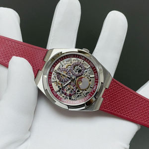 Reloj Mecánico de Alta Gama con Calendario Perpetuo, Visualización de Fase Lunar, Esfera de Cristal de Zafiro, Movimiento ETA, Reloj de Acero Inoxidable - Product Image 3