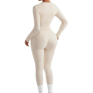 Combinaison femme, combinaisons de fitness, danse, gym, qualité côtelée, combinaison une pièce, vêtements de sport actifs - Product Image 2