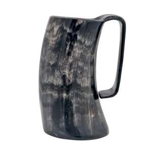Auténtica Jarra de Cerveza Vikinga de Cuerno, a Prueba de Fugas y Olores, Diseño de Amor por los Animales, Ecológica, Hecha a Mano con Cuerno de Búfalo por Global Exports - Product Image 2