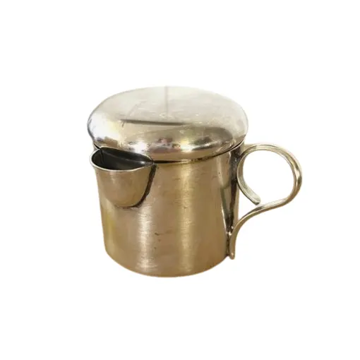 Espresso Ounce Coffee Pitcher Designer Handle Stainless Steel Small Bell-Shaped Creamer Milk Frothing Creamer Milk Jug