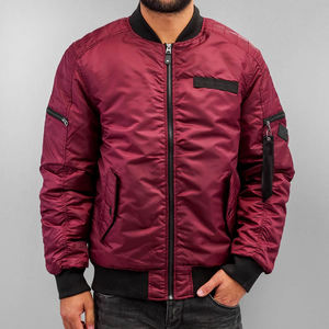 Chaqueta Bomber de invierno de alta calidad, estilo callejero de gran tamaño, cuello levantado, Impresión de logotipo personalizado, tela de lona, precio al por mayor - Product Image 2