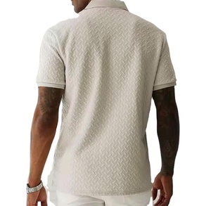 Ensemble short et t-shirt décontracté pour homme, séchage rapide, respirant, en toile satinée imperméable, couleur unie, taille mi-haute, avec poches - Product Image 3
