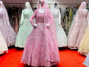 Lehenga Choli Pakistaní con Bordado Intenso, Estampado Digital, Artículos en Existencia, Mejor Precio de Fábrica, Vestido de Fiesta de Encaje, Gran Venta - Product Image 3