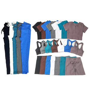 Conjunto de Yoga sin costuras, traje de cintura alta de dos piezas, traje deportivo para Fitness, ropa deportiva para mujer, conjunto de ropa de entrenamiento para mujer activa - Product Image 2