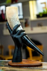 Taza de cuerno de búfalo Natural hecha a mano, copa de cuerno para beber de estilo vikingo ecológico para cerveza Ale, vino de hidromiel, estilo nórdico Medieval - Product Image 5