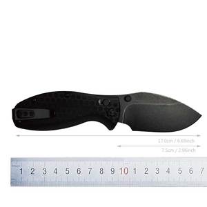Conception de couteau personnalisé Survie Tactique Pliant Couteau de Poche Serrure de Barre Transversale Couteau de Chasse en Plein Air - Product Image 2