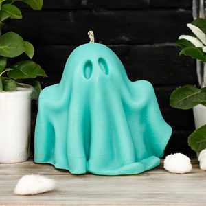 เทียนหอมถั่วเหลืองผีฮาโลวีนทำด้วยมือไม่มีกลิ่นและไร้ควันสำหรับตกแต่งบ้านงานปาร์ตี้คริสต์มาส - Product Image 2