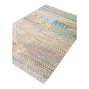 Tapis Manchaha Grande Surface Noué à la Main en Laine et Soie de Bambou, Motif Patchwork Gris et Noir pour la Maison, Salon, Couloir - Les-2188 9x12 - Product Image 2