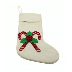 Chaussette de Noël en feutre de laine douce - Chaussette de Noël en feutre de couleur personnalisée - Chaussette de Noël en feutre de qualité supérieure - Product Image 4