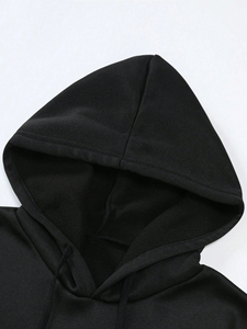 Conjunto Deportivo Informal con Capucha para Hombre, Nuevo Estilo Otoño Invierno, Holgado, Color Sólido, Manga Larga, Personalizable, Calidad de Lujo, 100% Algodón - Product Image 6