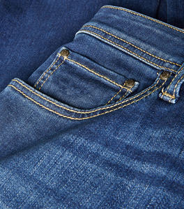 Pantalon droit en denim bleu pour hommes, vêtements de plein air à la mode, délavés et respirants pour la saison estivale, dernière conception, vente en gros - Product Image 5