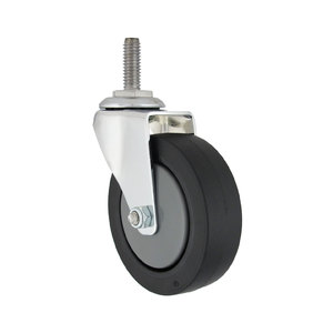 3นิ้วล้อ PU โครเมี่ยม3/8 "สกรูก้านเกลียว - Product Image 1