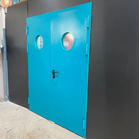 Portes contemporaines Tradivas en acier inoxydable de haute qualité, en fibre de verre, à simple ou double battant, résistantes au feu et insonorisées