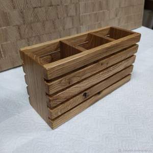 Designer Wooden Caddy <b>With</b> Modern Sleek Finish Ideal For Contemporary Homes Luxury <b>Kitchens</b> Bathrooms And Bedrooms - Product Image 4