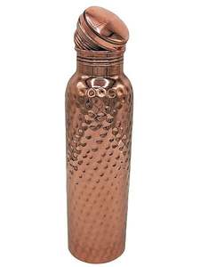 <b>Copper</b> <b>Water</b> <b>Bottle</b> Eco Friendly Hammered Design Customized Design Low Price <b>Copper</b> Hammered <b>Bottle</b> - Product Image 3
