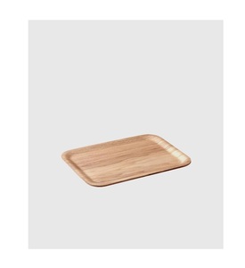 Plateau en bois, plateau de service pour le petit-déjeuner, table à café, poignées en bambou, plat à bonbons, plat à nourriture en bois, plat à pain, plat à pâtisserie, plat rectangulaire pour le déjeuner - Product Image 3