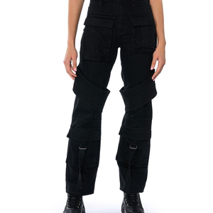 กางเกงยีนส์ขาสั้นเอวสูงสำหรับผู้หญิงกางเกงลำลองทรงหลวมขนาดใหญ่พิเศษแฟชั่นสไตล์ยุโรปออกแบบได้ตามต้องการ - Product Image 5