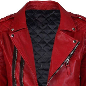 Chaqueta de cuero de hombre de diseño personalizado de color sólido para ropa de calle personalizada de invierno con patrón de letras - Product Image 3