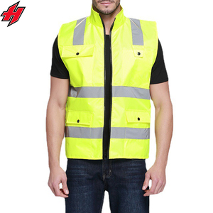 2025 Custom High Quality Multi Pocket Safety Clothing for Night Construction Safety High <b>Reflective</b> <b>Vest</b> - Product Image 1