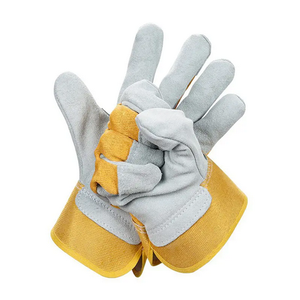 Los mejores guantes XL de cuero dividido de vaca para hombres y mujeres, guantes de seguridad de goma con doble Palma en la espalda (TPR) para el trabajo, jardinería, hechos en Canadá - Product Image 2