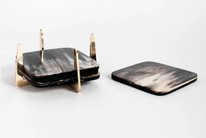 Nueva Posavasos de Cuerno de Alta Calidad, Hecha a Mano en India, Vajilla de Cuerno Creativa, Estilo Clásico al Precio Más Bajo - Product Image 4