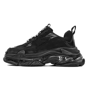 Designer Trainers With box Triple S Designer Casual Shoes Men Women Platform Sneakers Mens Trainers Outdoor Clear Sole Black