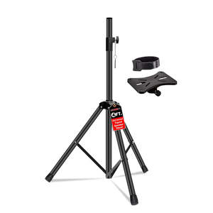 5 Core Metal <b>Speaker</b> Stand Tripod Heavy Duty Adjustable 48" Universal Mount for PA <b>DJ</b> Studio - Product Image 1