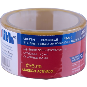 ULITH Double-Sided Installation Tape 468/E <b>25m</b> Length 50mm Width Beige Color 0.08mm Thickness Roll of Office Adhesive Tape - Product Image 3