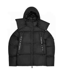 Wholesale Custom <b>Winter</b> Thick Puffer Jacket <b>Men</b> Women Hooded Windproof Warm Bubble <b>Coat</b> Streetwear Oversized Quilted Down <b>Parka</b> - Product Image 1
