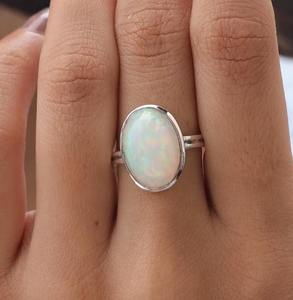 925 <b>Sterling</b> <b>Silver</b> Stone Handmade Gemstone Opal <b>Spinner</b> Best Quality Natural Designer <b>Ring</b> Jewelry 925 Stamp Solid <b>Ring</b> Jewelry - Product Image 4
