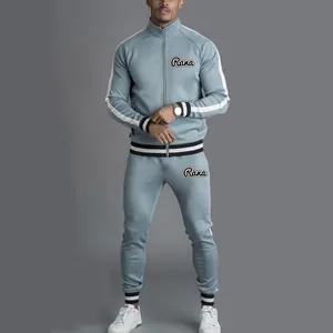 Tracksuit Kustom | Pakaian Olahraga Pria Bulu Poliester Sweat-Suit/Jogger Set Hoodie dengan Celana/Beli 50 Gratis 1