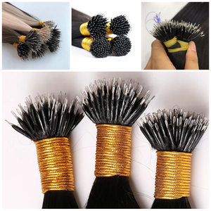 ผมต่อแบบนาโนทิป พรีเมียม เกรดอินเดียนเรมี่ แท้ 100%  แบบติดกาวสำเร็จรูป เส้นเดี่ยว เงางามเป็นธรรมชาติ  ผลิตโดยบริษัท Prithvi Enterprises รุ่น AP-3 - Product Image 1