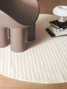 Alta demanda, venta al por mayor, Alfombra de lana redonda más vendida Hera Cream para comedor, pasillo/entrada, dormitorio, sala de estar - Product Image 3