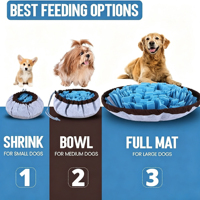 Tapis de reniflement en feutre pour chien, avec bord réglable à cordon, jouet puzzle pour l'entraînement olfactif et la recherche de friandises en intérieur
