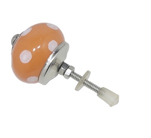 Vente chaude blanc à pois Orange boutons en céramique armoire industrielle tiroir poignée tire pour cuisine salon garde-robe - Product Image 2