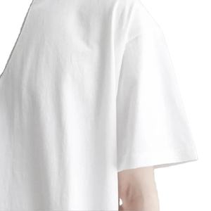 Camiseta de Manga Corta de Algodón Puro para Hombre, Color Sólido, Capa Base Versátil, Camiseta Blanca Simple para Hombre - Product Image 4