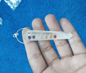 Cabochon de sodalite naturelle pendentif pendule en pierres précieuses en vrac 925 argent plaqué or pendentif de réglage de lunette pour bijoux de guérison Aura - Product Image 3