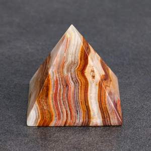 Figurine de pyramide en onyx artisanale pour la décoration de la maison, pierre de 1,5 pouce pour la méditation, le Feng Shui, le bureau - Product Image 3
