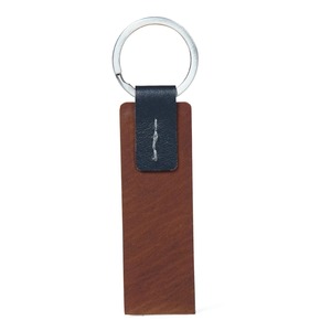 Porte-clés en cuir véritable durable, fait à la main, avec impression typographique et logo personnalisé pour un usage quotidien, cadeaux d'entreprise, image de marque - Product Image 1
