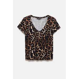 T-shirt à col en V à motifs - Product Image 6