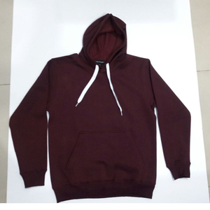 Sudadera con Capucha Roja para Hombre, Corte Regular, Color Sólido, Diseño con Bolsillo, Estilo Casual, Tejido de Punto - Product Image 2