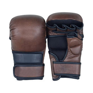 Guantes de Sparring de MMA para Entrenamiento de Artes Marciales y Boxeo, Transpirables, Ligeros, Antideslizantes, con Cierre, Unisex, de Cuero PU - Product Image 3