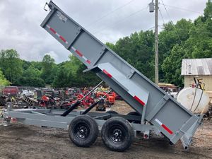 2024 TUFFDUMP 7x16 2ft 14k 7 Ton Dump <b>Trailer</b> D14K7162G Core Gear Pump Motor for Farm Agricultural <b>Tractors</b> High Safety - Product Image 6