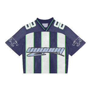 Ropa de calle personalizada, estilo Retro americano Vintage con malla de béisbol clásica, camiseta cuadrada de fútbol para hombre, Francia - Product Image 4